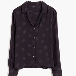 Madewell Jacquard Dot Pajama Shirt